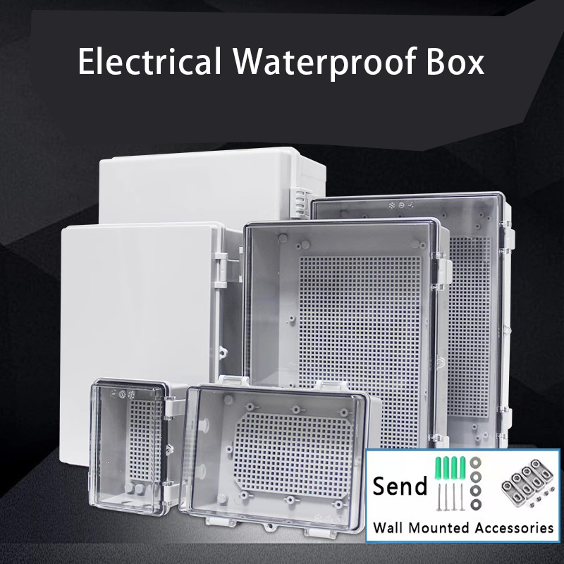 Outdoor Power Distribution Box - IP66 방수 정션 박스 회색/투명 전기