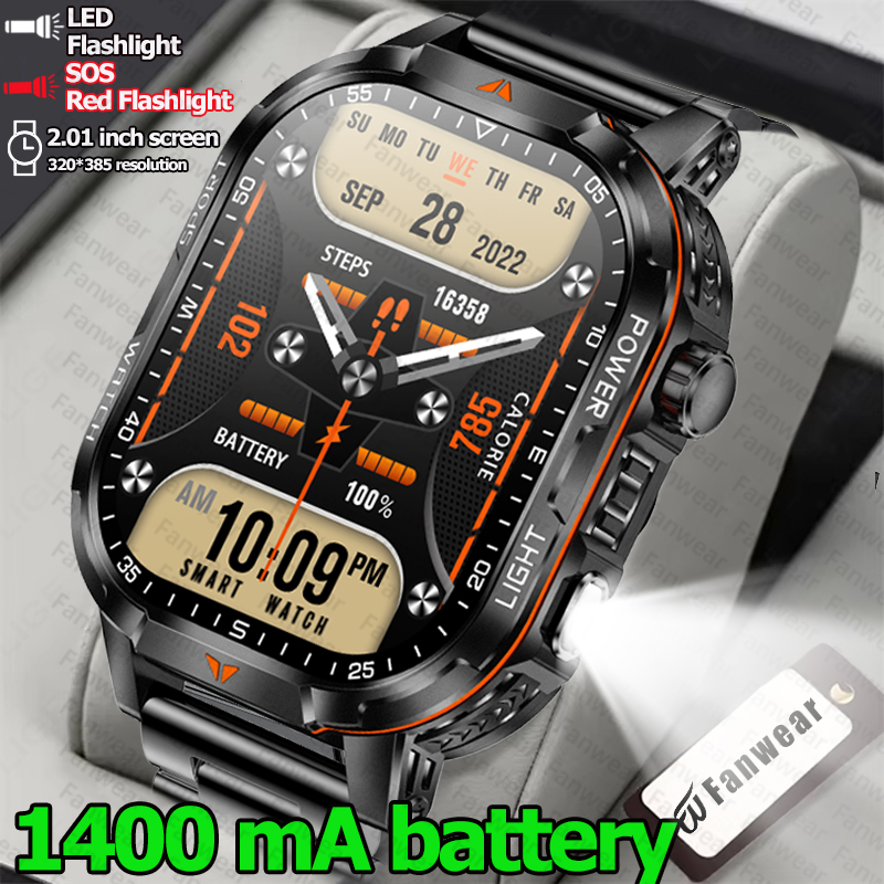 Outdoor Power Meter Box - 군용 야외용 견고한 남성용 스마트워치 1400mAh