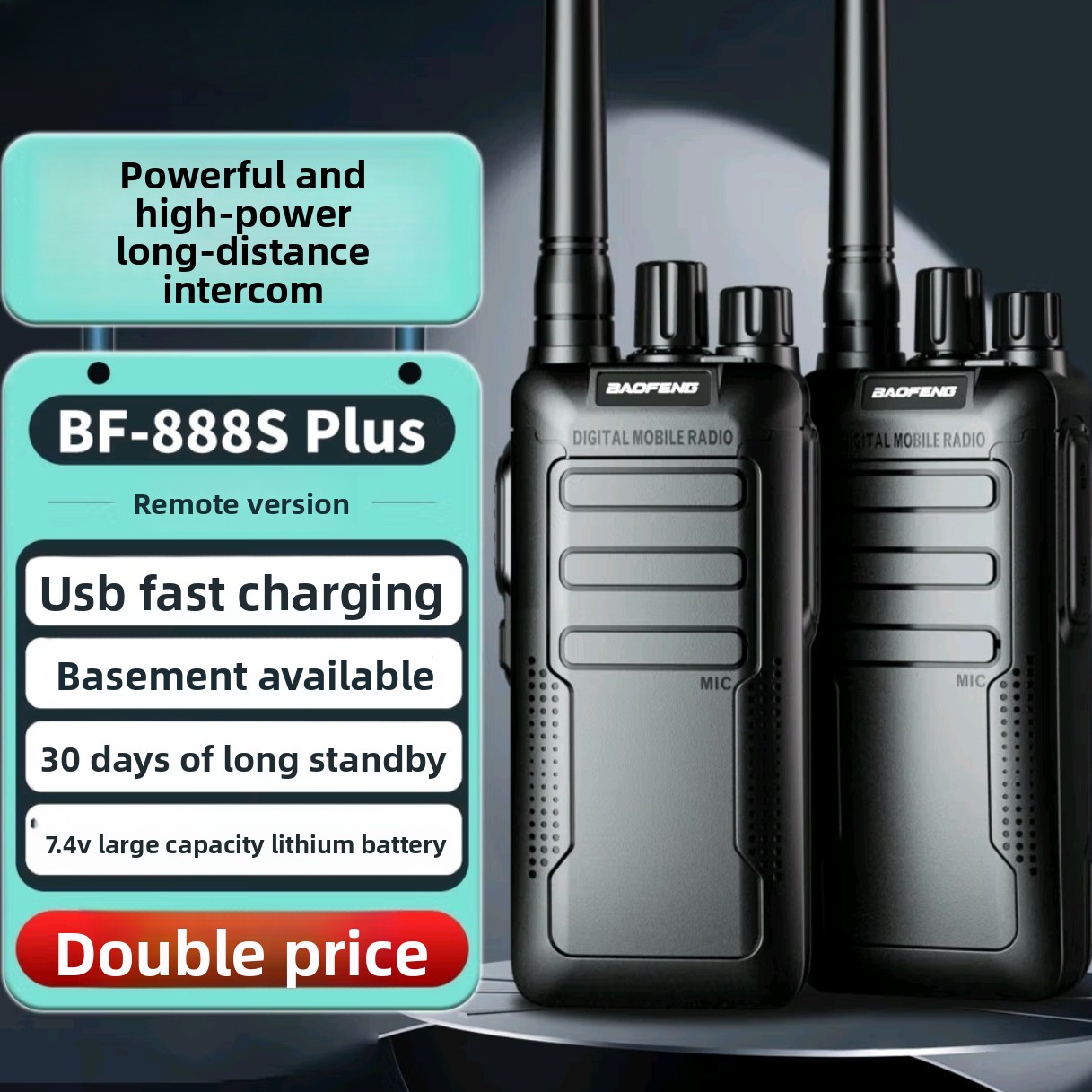 Outdoor Power Plus - 전문가용 민간 무전기 바오펑 BF-888S 플러스,