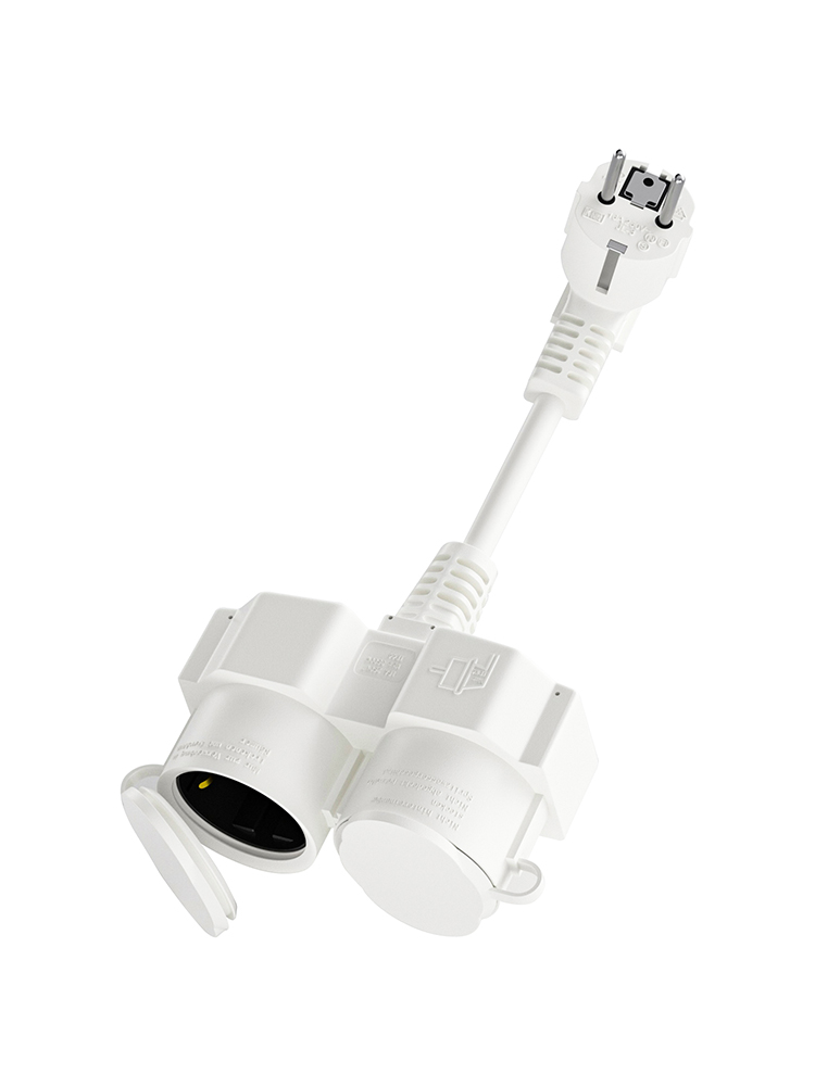 Outdoor Power Extension Cord - EU 연장 케이블(슈코 소켓 2개 포함),