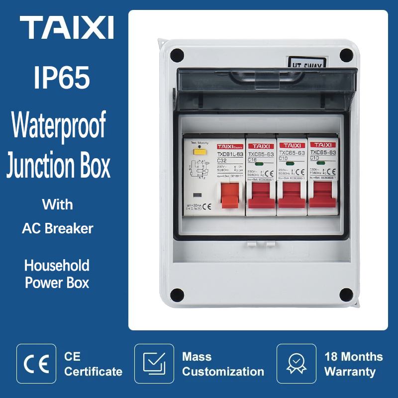 Outdoor Power Distribution Box - 회로 차단기 전원 플라스틱 접합 와이어