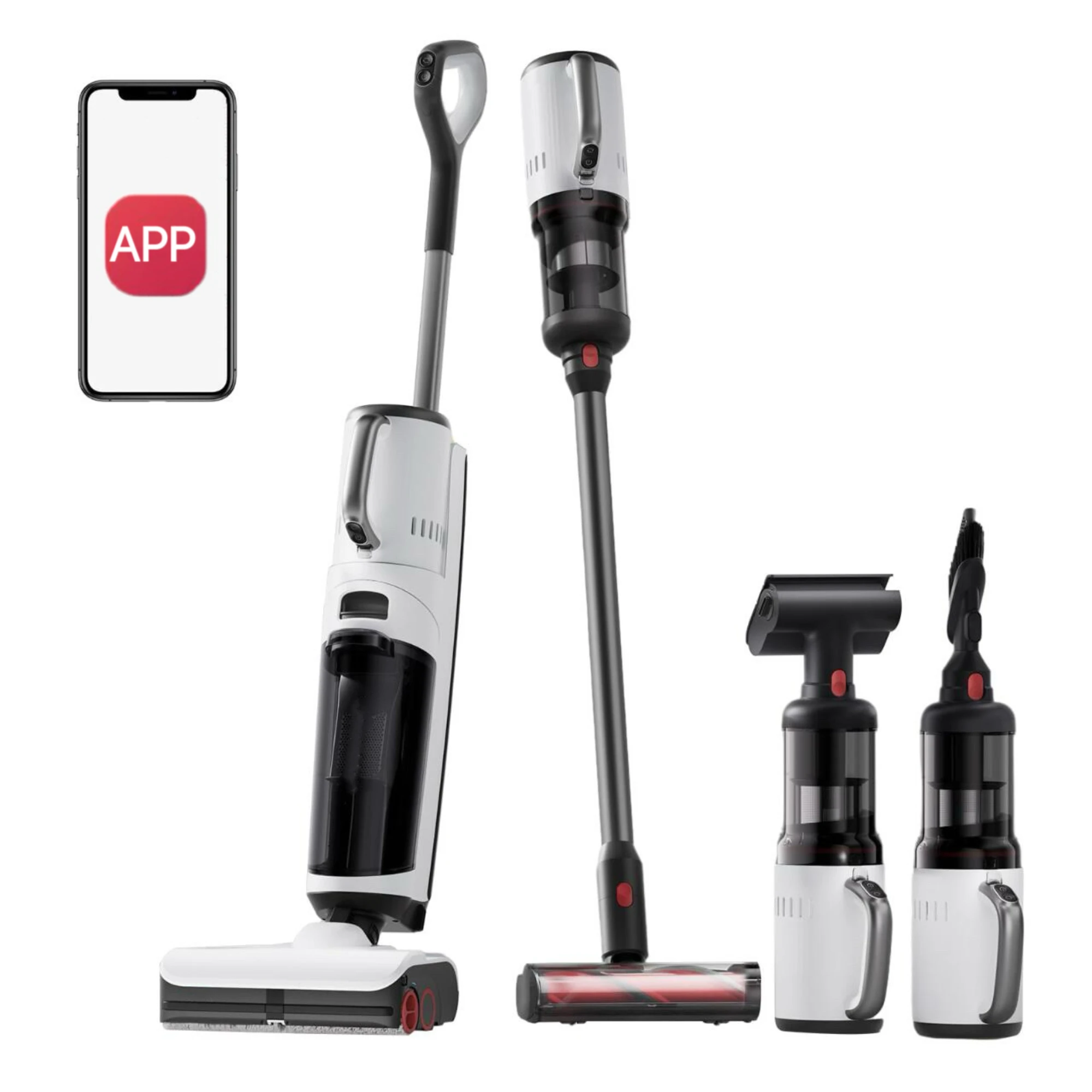 Outdoor Power Mop - 5-in-1 강력한 17000Pa 원스텝 앱 제어