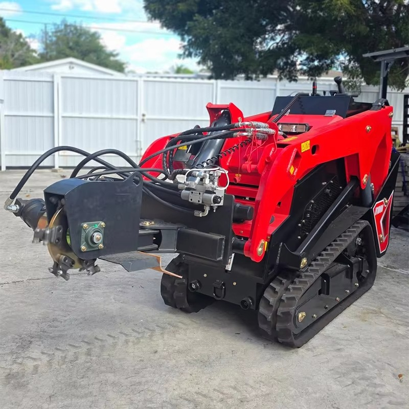 Stump Grinder Attachment - 미니 스키드 스티어 트랙형 컴팩트 로더,