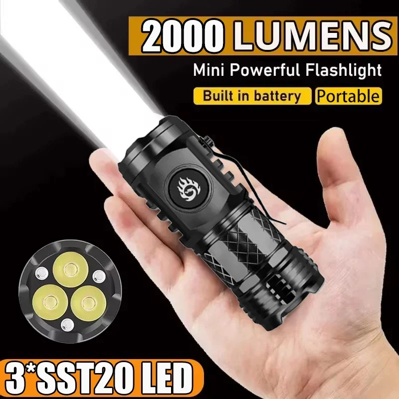 Outdoor Power Supply - 고출력 전술 플래시 라이트 3LED 미니