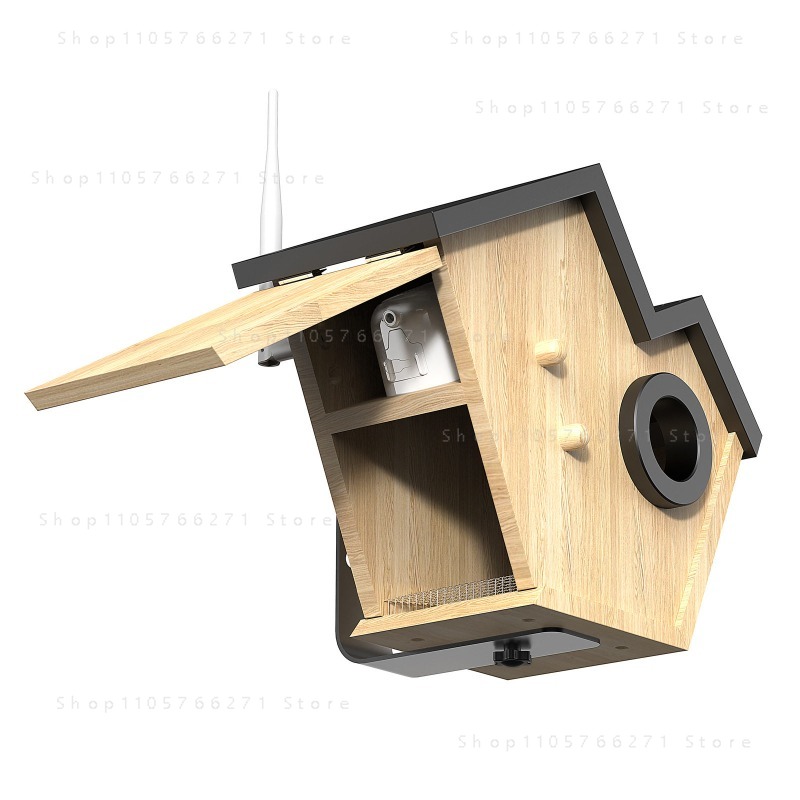 카메라가 장착된 스마트 새집, 태양광 무선 야외 조류  - Outdoor Power House 리뷰 및 가격