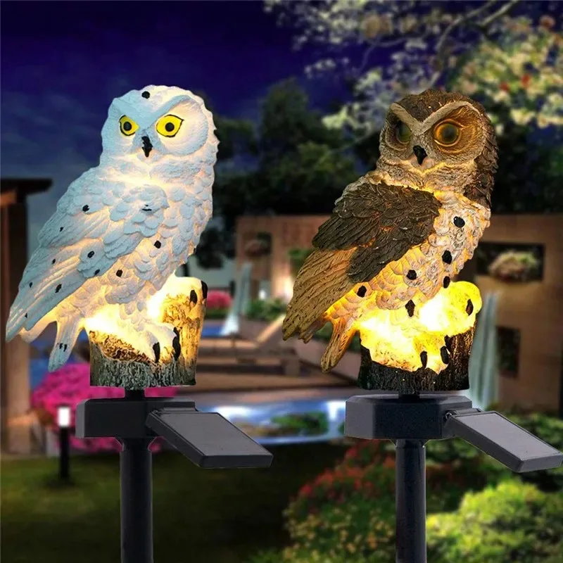 올빼미 동물 태양광 정원 조명, 태양광 LED 조명,  - Outdoor Power House 리뷰 및 가격