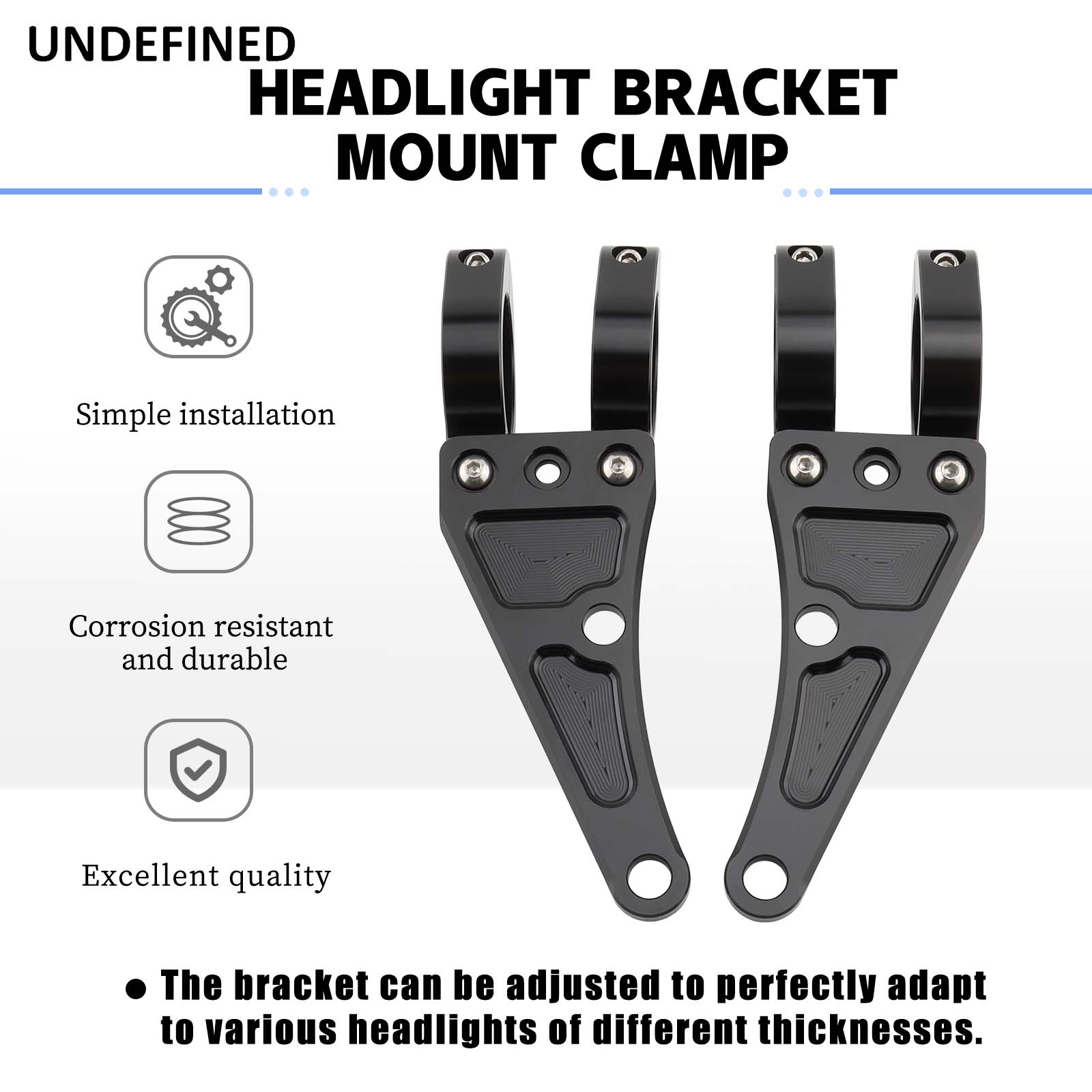 헤드라이트 브래킷 마운트 클램프 포크 튜브 라이트 거치 - Outdoor Power Products 리뷰 및 가격