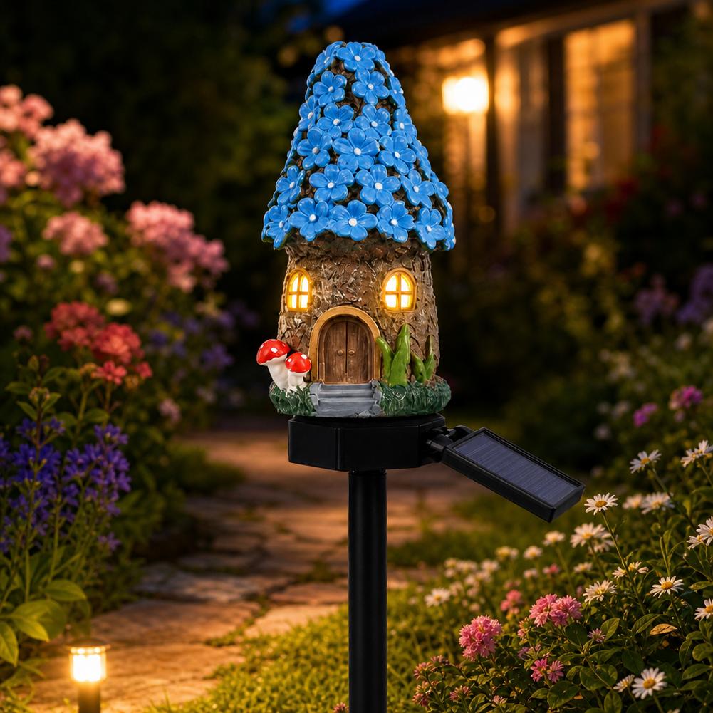 LED 태양광 잔디등 다용도 미니어처 요정집 태양열 야 - Outdoor Power House 리뷰 및 가격