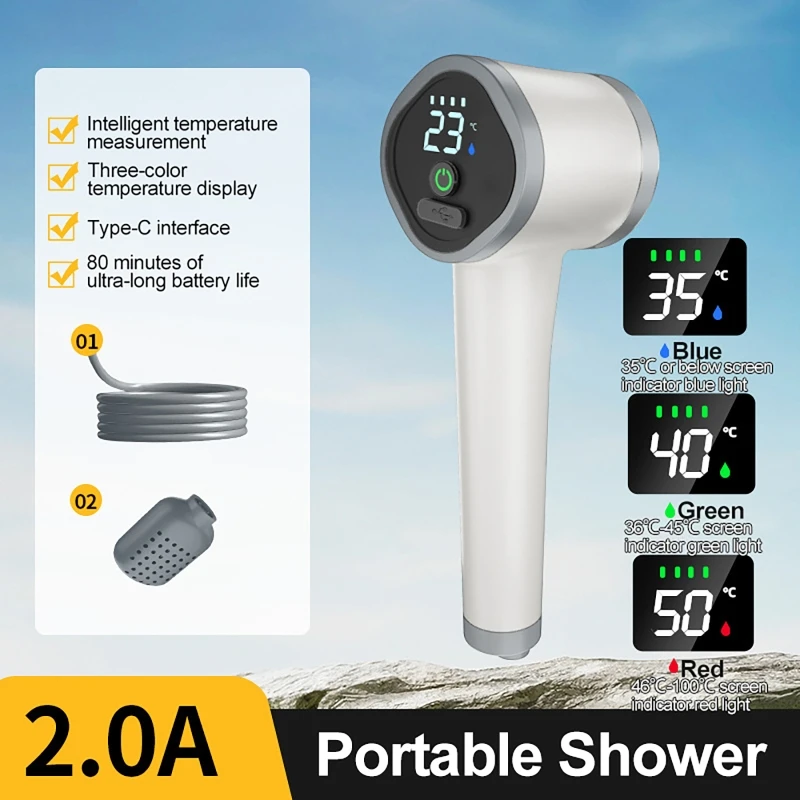 야외 정원 무선 샤워 배터리 구동 충전식 휴대용 샤워  - Outdoor Power House 리뷰 및 가격