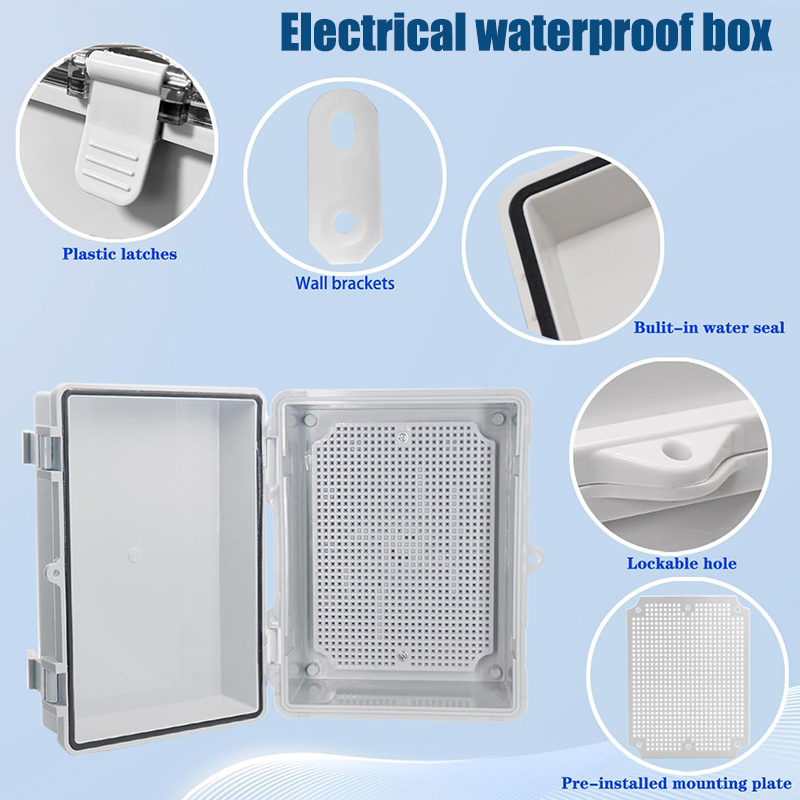 IP66 방수 전기 접속함, 회색/투명 PC 인클로저가 - Outdoor Power Distribution Box 리뷰 및 가격