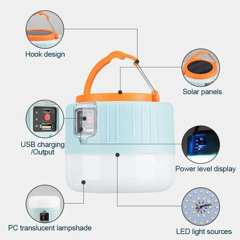 태양열 캠핑 랜턴 충전식 LED 휴대용 작업등 리모컨  - Outdoor Power Bank 리뷰 및 가격