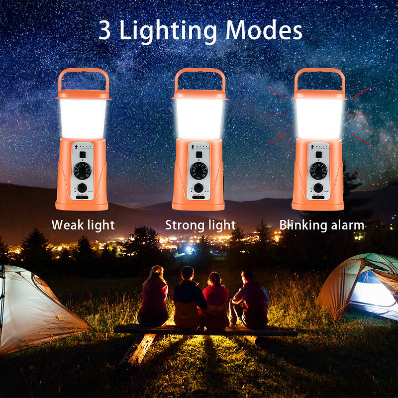태양광 크랭크 라디오와 LED 캠핑 랜턴 AM/FM/W - Outdoor Power Group 리뷰 및 가격