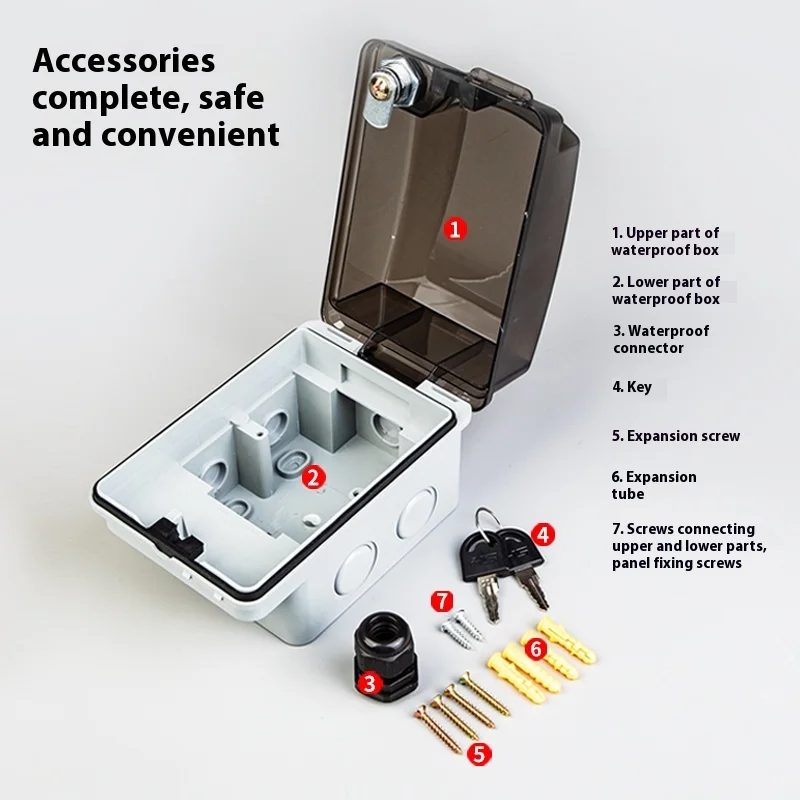 야외용 86형 개방형 소켓 방수 케이스 스위치 보호 커 - Outdoor Power Socket With Lock 리뷰 및 가격