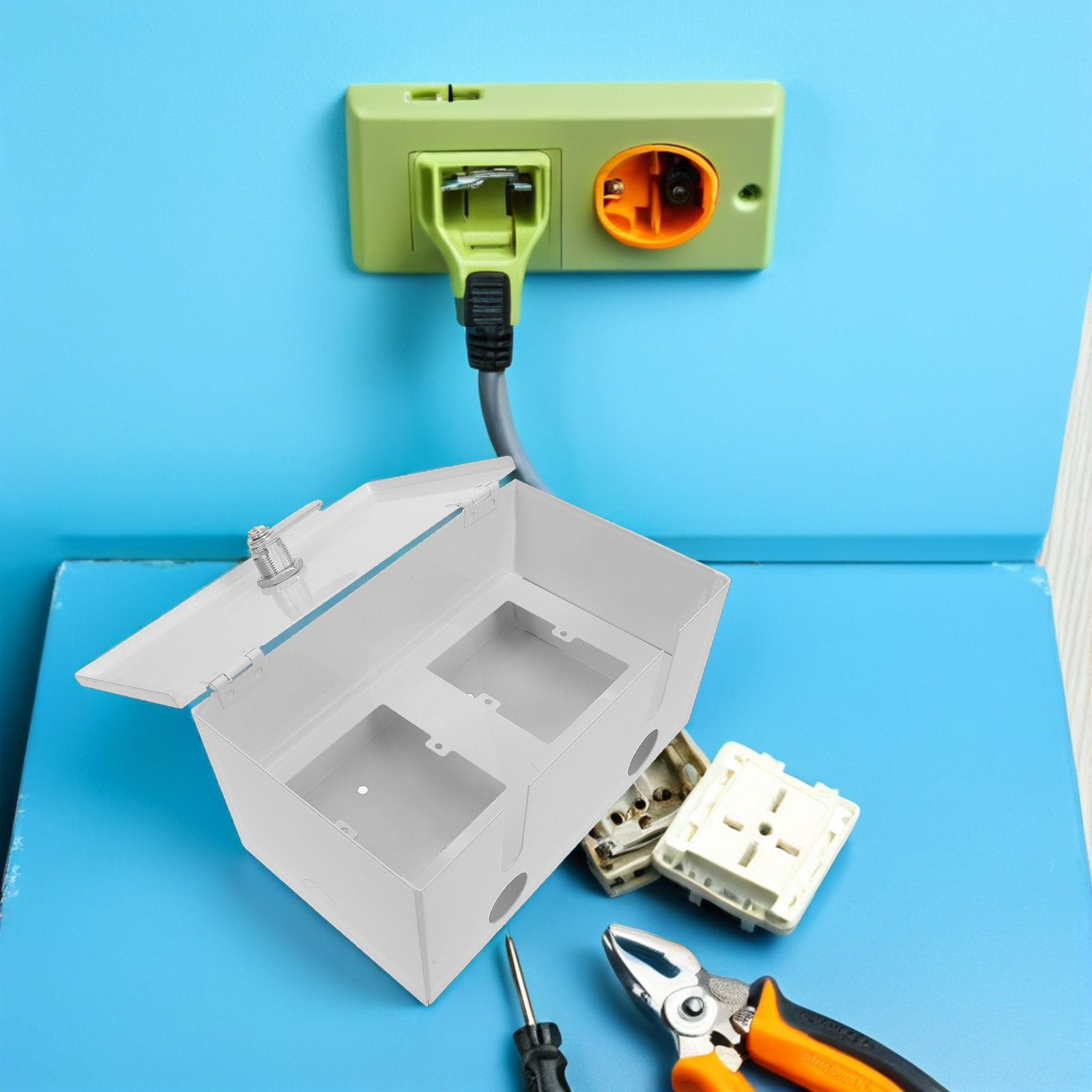 아기 안전 콘센트 잠금 상자 금속 헤비 듀티 잠금 가능 - Outdoor Power Socket With Lock 리뷰 및 가격