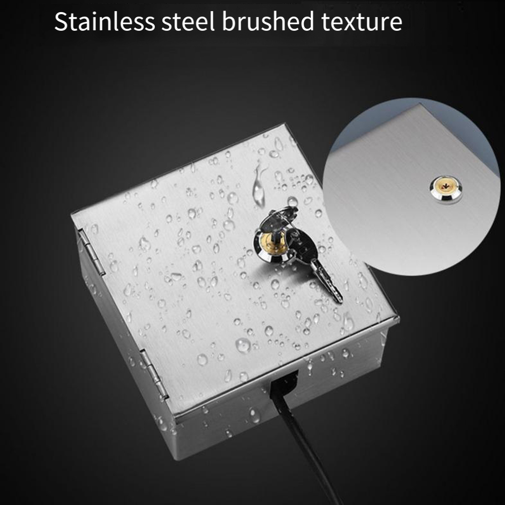 스테인레스 스틸 야외 전기 박스 잠금 장치 방수 전기  - Outdoor Power Socket With Lock 리뷰 및 가격