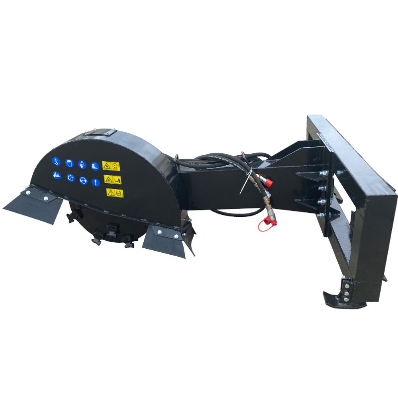 스키드 스티어 로더에 부착된 큰 나무 그루터기 제거용  - Stump Grinder Attachment 리뷰 및 가격