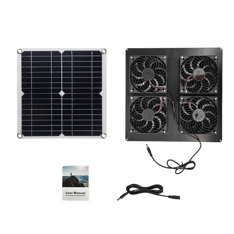 사무실용 태양광 패널 배기 선풍기 공기 추출기, 야외  - Outdoor Power House 리뷰 및 가격