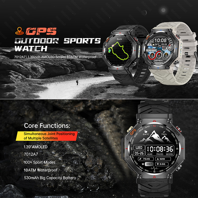 2025년 신형 아웃도어 GPS 스마트워치 남성용 AM - Outdoor Power Meter Box 리뷰 및 가격