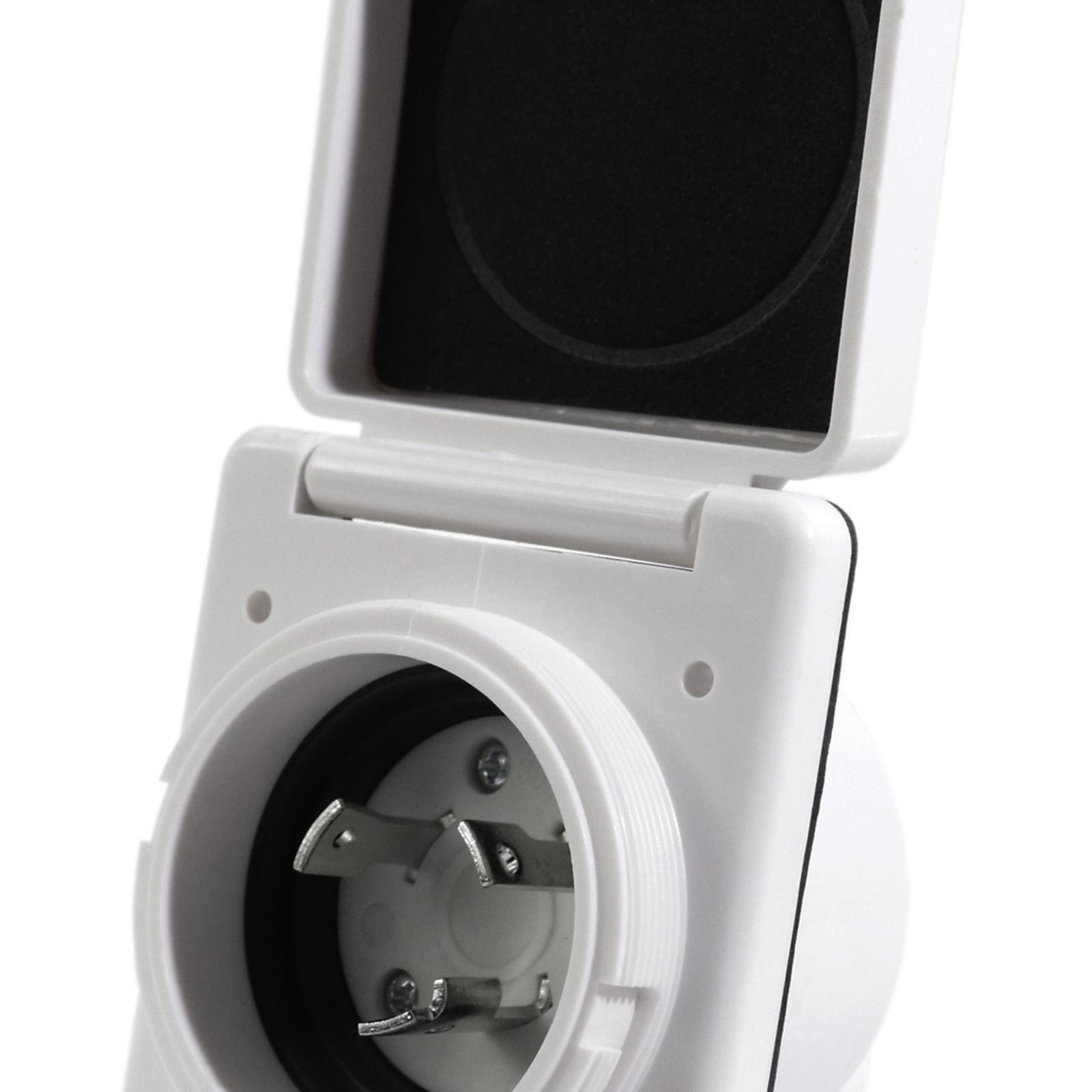 방수 플랜지형 인렛 전원 소켓 125V 30A 플라스틱 - Outdoor Power Socket With Lock 리뷰 및 가격