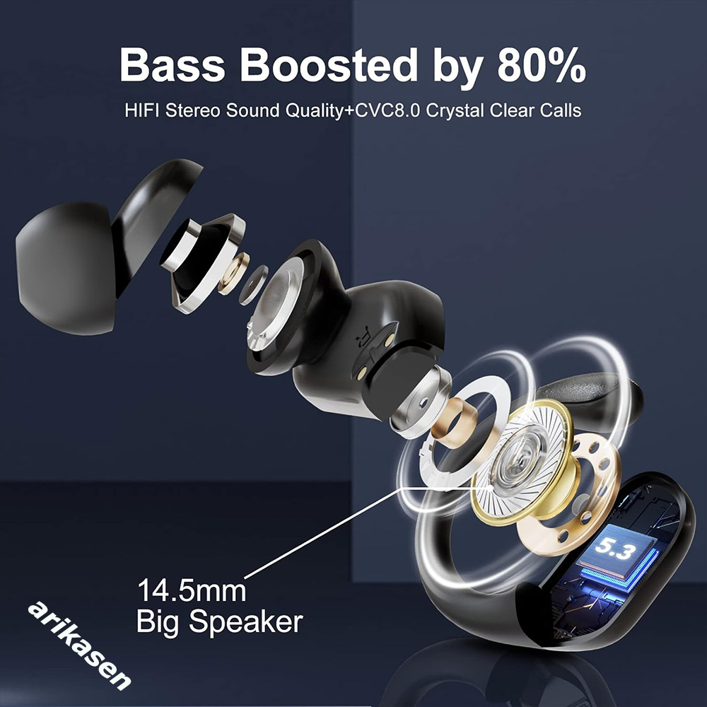 Bluetooth 5.3 헤드폰 진정한 무선 이어 버드 - Outdoor Power Lead 리뷰 및 가격