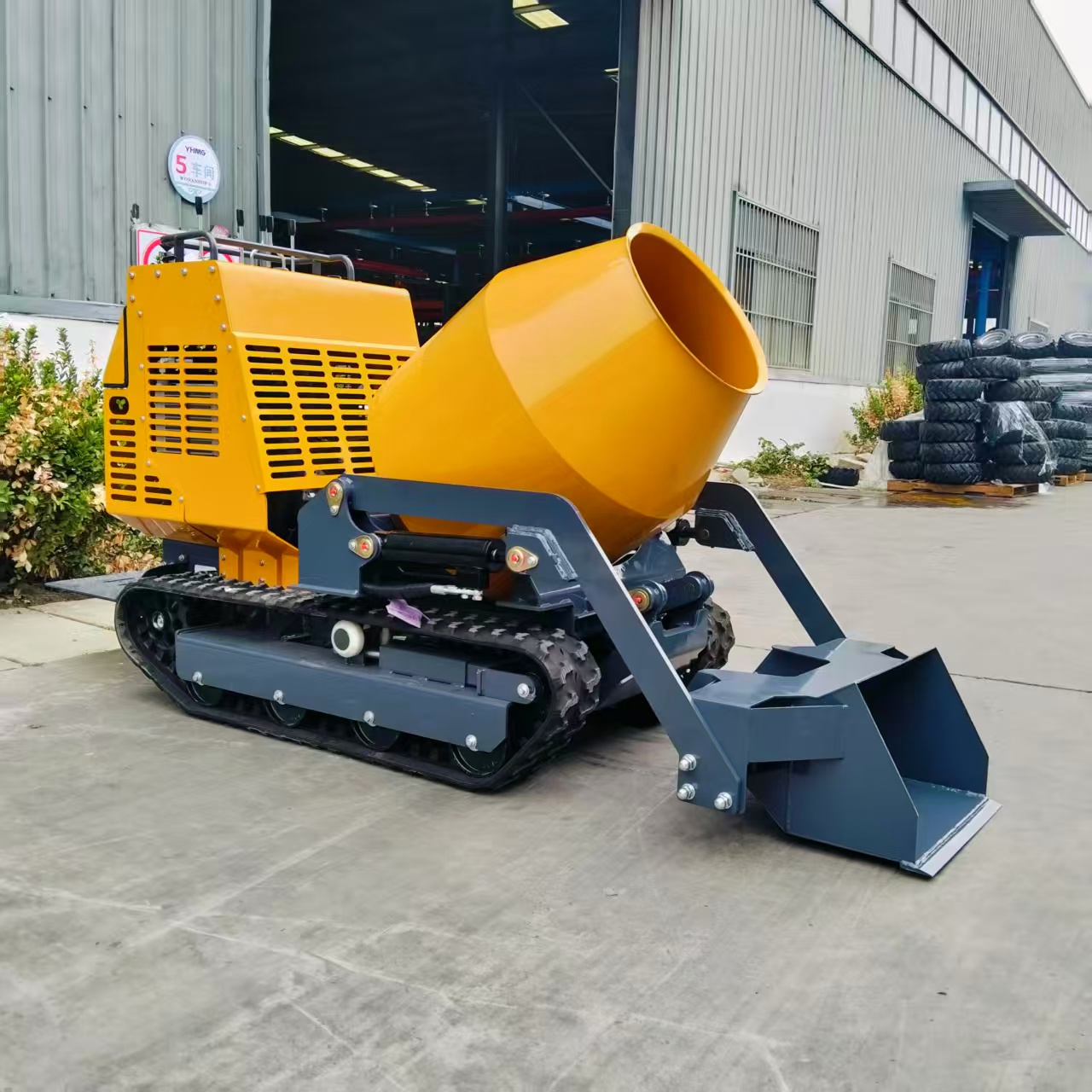 마이크로 콘크리트 믹서기 자가 적재 크롤러형 코어 엔진 - Concrete Mixer Small 리뷰 및 가격
