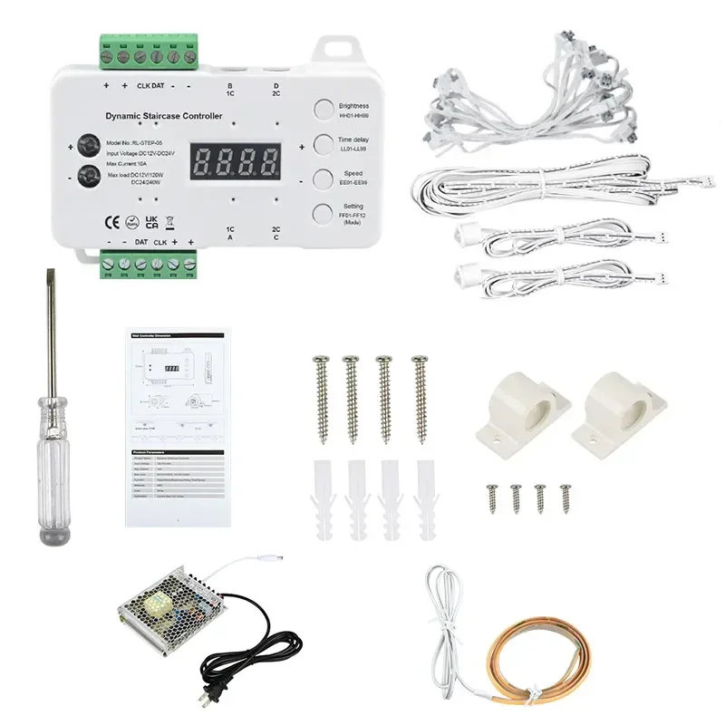 스텝-05 16단계 20단계 계단 조명 컨트롤러 그룹  - Outdoor Power Group 리뷰 및 가격